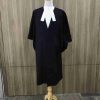 lawyer attire with collar bib, female lawyer collarette