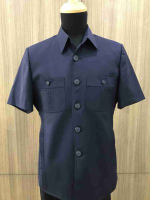 bush jacket chest with 3 pleated pocket and side hidden pocket