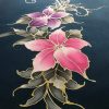 batik Malaysia, handcraft drawing flower art, Handcrafted batik shirt Malaysia